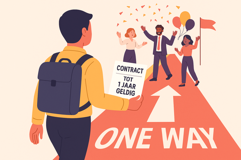 Waarom vraagt HR of je tien jaar blijft, maar geven ze je een jaarcontract?
