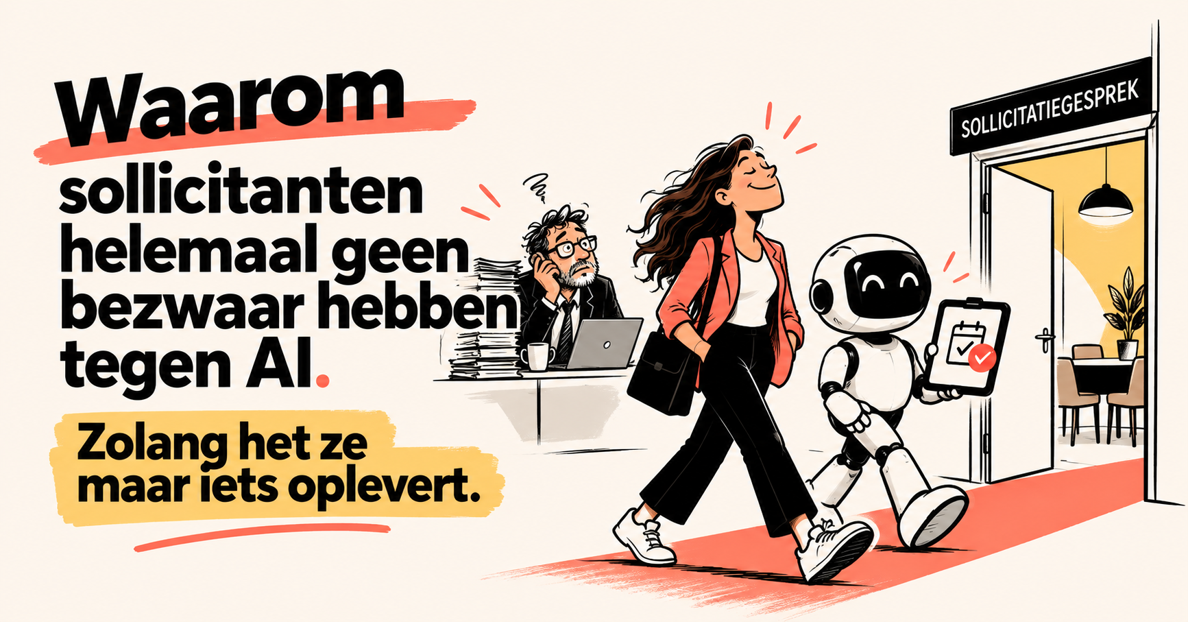 Waarom sollicitanten helemaal geen bezwaar hebben tegen AI